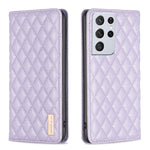 Custodia per telefono a conchiglia in pelle magnetica Diamond Lattice, For Samsung Galaxy S20 FE, For Samsung Galaxy S20, For Samsung Galaxy S21+ 5G, For Samsung Galaxy S21 Ultra 5G