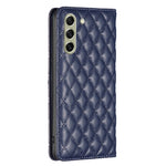 Custodia per telefono a conchiglia in pelle magnetica Diamond Lattice, For Samsung Galaxy S21 FE 5G, For Samsung Galaxy S21 5G, For Samsung Galaxy S22+ 5G, For Samsung Galaxy S22 Ultra 5G
