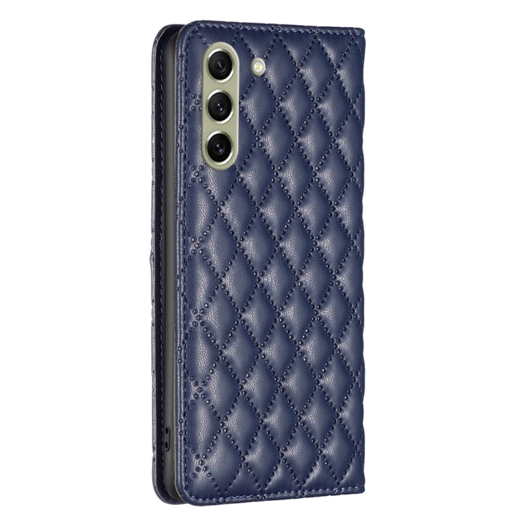 Custodia per telefono a conchiglia in pelle magnetica Diamond Lattice, For Samsung Galaxy S21 FE 5G, For Samsung Galaxy S21 5G, For Samsung Galaxy S22+ 5G, For Samsung Galaxy S22 Ultra 5G