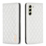 Custodia per telefono a conchiglia in pelle magnetica Diamond Lattice, For Samsung Galaxy S21 FE 5G, For Samsung Galaxy S21 5G, For Samsung Galaxy S22+ 5G, For Samsung Galaxy S22 Ultra 5G