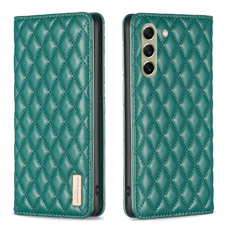 Custodia per telefono a conchiglia in pelle magnetica Diamond Lattice, For Samsung Galaxy S21 FE 5G, For Samsung Galaxy S21 5G, For Samsung Galaxy S22+ 5G, For Samsung Galaxy S22 Ultra 5G