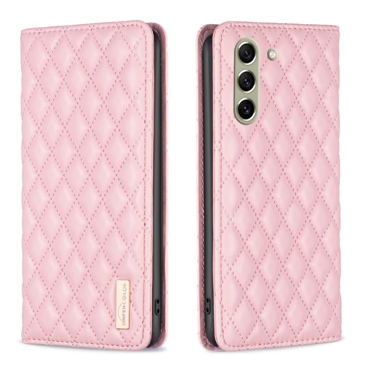 Custodia per telefono a conchiglia in pelle magnetica Diamond Lattice, For Samsung Galaxy S21 FE 5G, For Samsung Galaxy S21 5G, For Samsung Galaxy S22+ 5G, For Samsung Galaxy S22 Ultra 5G