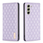 Custodia per telefono a conchiglia in pelle magnetica Diamond Lattice, For Samsung Galaxy S21 FE 5G, For Samsung Galaxy S21 5G, For Samsung Galaxy S22+ 5G, For Samsung Galaxy S22 Ultra 5G
