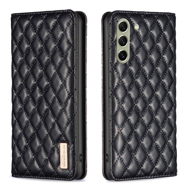 Custodia per telefono a conchiglia in pelle magnetica Diamond Lattice, For Samsung Galaxy S21 FE 5G, For Samsung Galaxy S21 5G, For Samsung Galaxy S22+ 5G, For Samsung Galaxy S22 Ultra 5G