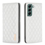Custodia per telefono a conchiglia in pelle magnetica Diamond Lattice, For Samsung Galaxy S21 FE 5G, For Samsung Galaxy S21 5G, For Samsung Galaxy S22+ 5G, For Samsung Galaxy S22 Ultra 5G