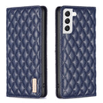 Custodia per telefono a conchiglia in pelle magnetica Diamond Lattice, For Samsung Galaxy S22 5G, For Samsung Galaxy S23+ 5G, For Samsung Galaxy S23 Ultra 5G, For Samsung Galaxy S23 5G