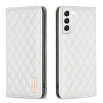 Custodia per telefono a conchiglia in pelle magnetica Diamond Lattice, For Samsung Galaxy S22 5G, For Samsung Galaxy S23+ 5G, For Samsung Galaxy S23 Ultra 5G, For Samsung Galaxy S23 5G