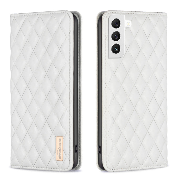 Custodia per telefono a conchiglia in pelle magnetica Diamond Lattice, For Samsung Galaxy S22 5G, For Samsung Galaxy S23+ 5G, For Samsung Galaxy S23 Ultra 5G, For Samsung Galaxy S23 5G