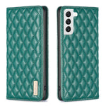 Custodia per telefono a conchiglia in pelle magnetica Diamond Lattice, For Samsung Galaxy S22 5G, For Samsung Galaxy S23+ 5G, For Samsung Galaxy S23 Ultra 5G, For Samsung Galaxy S23 5G