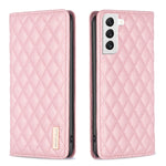 Custodia per telefono a conchiglia in pelle magnetica Diamond Lattice, For Samsung Galaxy S22 5G, For Samsung Galaxy S23+ 5G, For Samsung Galaxy S23 Ultra 5G, For Samsung Galaxy S23 5G
