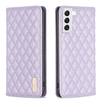 Custodia per telefono a conchiglia in pelle magnetica Diamond Lattice, For Samsung Galaxy S22 5G, For Samsung Galaxy S23+ 5G, For Samsung Galaxy S23 Ultra 5G, For Samsung Galaxy S23 5G