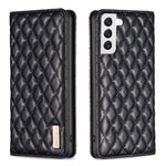 Custodia per telefono a conchiglia in pelle magnetica Diamond Lattice, For Samsung Galaxy S22 5G, For Samsung Galaxy S23+ 5G, For Samsung Galaxy S23 Ultra 5G, For Samsung Galaxy S23 5G