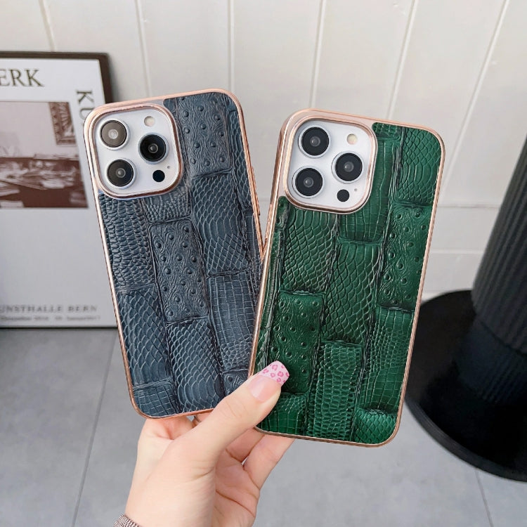 Custodia per cellulare in pelle Nano Electroplate Mahjong Texture, For iPhone 13 Pro Max, For iPhone 13 Pro, For iPhone 14 Pro Max, For iPhone 14 Pro, For Samsung Galaxy A13 4G, For Samsung Galaxy A23 4G/A23 5G