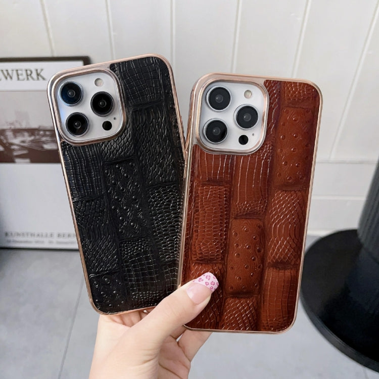 Custodia per cellulare in pelle Nano Electroplate Mahjong Texture, For iPhone 13 Pro Max, For iPhone 13 Pro, For iPhone 14 Pro Max, For iPhone 14 Pro, For Samsung Galaxy A13 4G, For Samsung Galaxy A23 4G/A23 5G