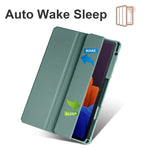 Custodia per tablet Smart in pelle pieghevole a 3 acrilici, For Samsung Galaxy Tab S7, For Samsung Galaxy Tab S7+, For Samsung Galaxy Tab S6 Lite