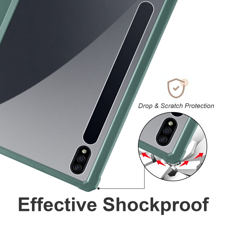 Custodia per tablet Smart in pelle pieghevole a 3 acrilici, For Samsung Galaxy Tab S7, For Samsung Galaxy Tab S7+, For Samsung Galaxy Tab S6 Lite