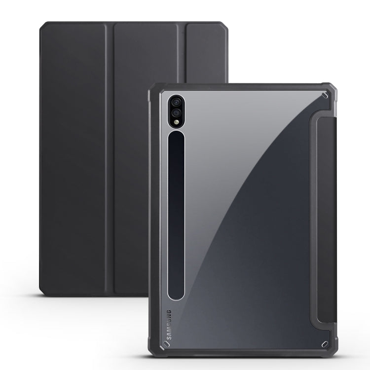 Custodia per tablet Smart in pelle pieghevole a 3 acrilici, For Samsung Galaxy Tab S7, For Samsung Galaxy Tab S7+, For Samsung Galaxy Tab S6 Lite