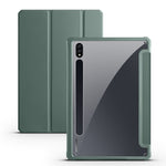 Custodia per tablet Smart in pelle pieghevole a 3 acrilici, For Samsung Galaxy Tab S7, For Samsung Galaxy Tab S7+, For Samsung Galaxy Tab S6 Lite