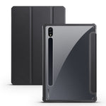 Custodia per tablet Smart in pelle pieghevole a 3 acrilici, For Samsung Galaxy Tab S7, For Samsung Galaxy Tab S7+, For Samsung Galaxy Tab S6 Lite