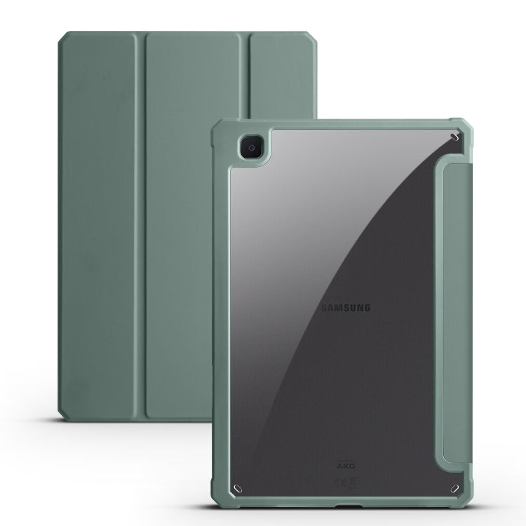 Custodia per tablet Smart in pelle pieghevole a 3 acrilici, For Samsung Galaxy Tab S7, For Samsung Galaxy Tab S7+, For Samsung Galaxy Tab S6 Lite