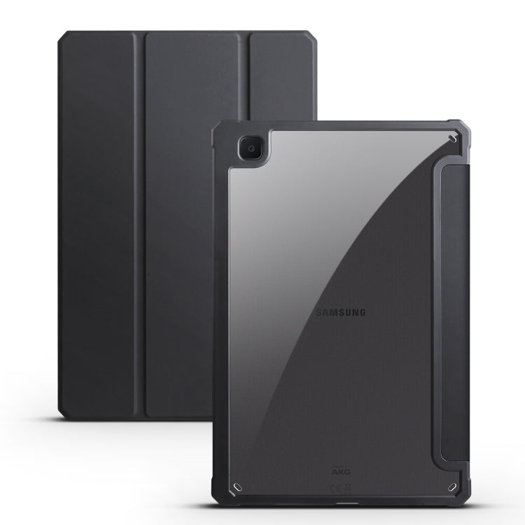 Custodia per tablet Smart in pelle pieghevole a 3 acrilici, For Samsung Galaxy Tab S7, For Samsung Galaxy Tab S7+, For Samsung Galaxy Tab S6 Lite