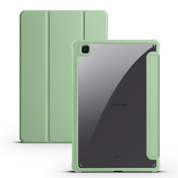 Custodia per tablet Smart in pelle pieghevole a 3 acrilici, For Samsung Galaxy Tab S7, For Samsung Galaxy Tab S7+, For Samsung Galaxy Tab S6 Lite
