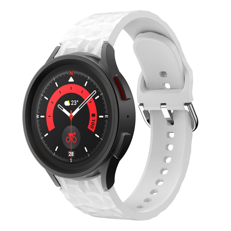 Cinturino in silicone con trama a rombo, For Samsung Galaxy Watch 5 / Watch 5 Pro