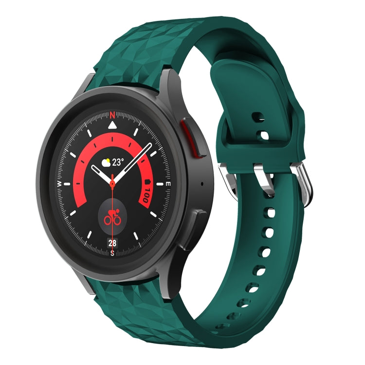 Cinturino in silicone con trama a rombo, For Samsung Galaxy Watch 5 / Watch 5 Pro