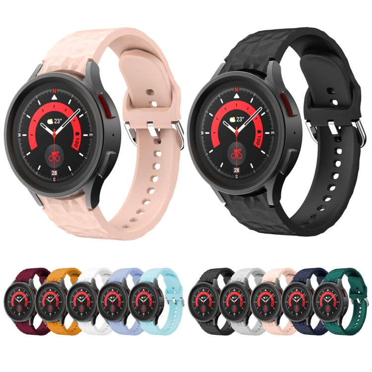 Cinturino in silicone con trama a rombo, For Samsung Galaxy Watch 5 / Watch 5 Pro