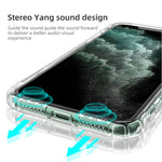Custodia antiurto per airbag in TPU trasparente con foro di conversione del suono, For iPhone 11, For iPhone 11 Pro, For iPhone 11 Pro Max