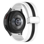 Cinturino in silicone con fibbia argento bicolore, For Samsung Galaxy Watch 5 Pro