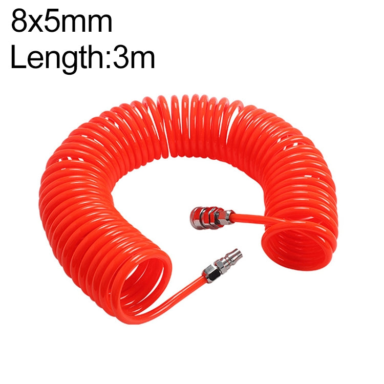 LAIZE Compressor Air Flexible PU Spring Tube con connettore, 8x5mm, 3m, with Connector, 8x5mm, 6m, with Connector, 8x5mm, 9m, with Connector, 8x5mm, 12m, with Connector, 8x5mm, 15m, with Connector, 10x6.5mm, 6m, with Connector                          ...