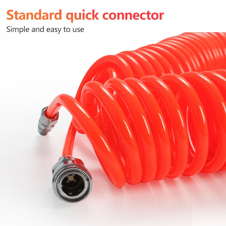 LAIZE Compressor Air Flexible PU Spring Tube con connettore, 8x5mm, 3m, with Connector, 8x5mm, 6m, with Connector, 8x5mm, 9m, with Connector, 8x5mm, 12m, with Connector, 8x5mm, 15m, with Connector, 10x6.5mm, 6m, with Connector                          ...