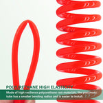 LAIZE Compressor Air Flexible PU Spring Tube con connettore, 8x5mm, 3m, with Connector, 8x5mm, 6m, with Connector, 8x5mm, 9m, with Connector, 8x5mm, 12m, with Connector, 8x5mm, 15m, with Connector, 10x6.5mm, 6m, with Connector                          ...