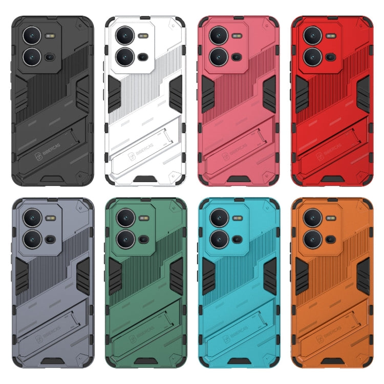 Custodia per telefono antiurto PC + TPU con supporto invisibile, For vivo V25 5G Global, For vivo Y35 4G Global