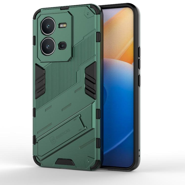 Custodia per telefono antiurto PC + TPU con supporto invisibile, For vivo V25 5G Global, For vivo Y35 4G Global