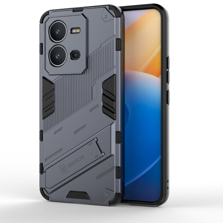 Custodia per telefono antiurto PC + TPU con supporto invisibile, For vivo V25 5G Global, For vivo Y35 4G Global
