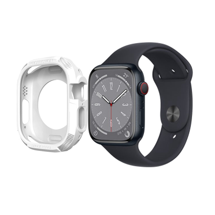 Custodia antiurto in fibra di carbonio per Apple Watch, Series 9 / 8 / 7 45mm, Series 8&7 41mm