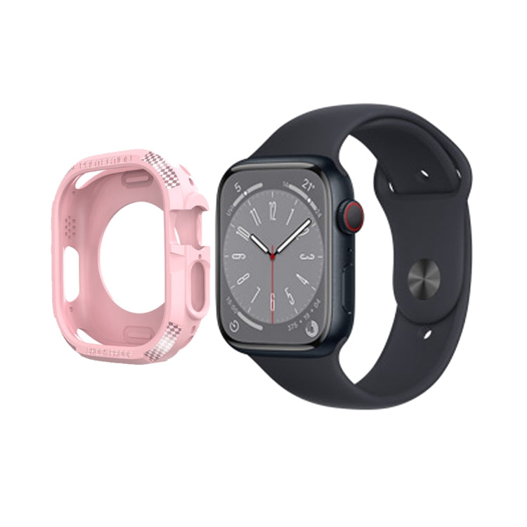 Custodia antiurto in fibra di carbonio per Apple Watch, Series 9 / 8 / 7 45mm, Series 8&7 41mm