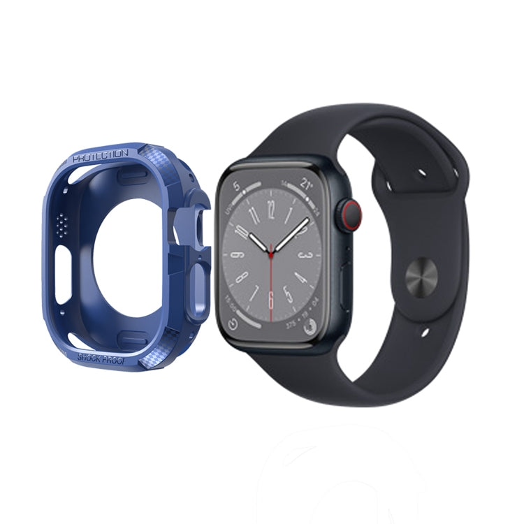 Custodia antiurto in fibra di carbonio per Apple Watch, Series 9 / 8 / 7 45mm, Series 8&7 41mm