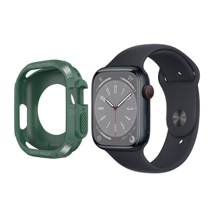 Custodia antiurto in fibra di carbonio per Apple Watch, Series 9 / 8 / 7 45mm, Series 8&7 41mm