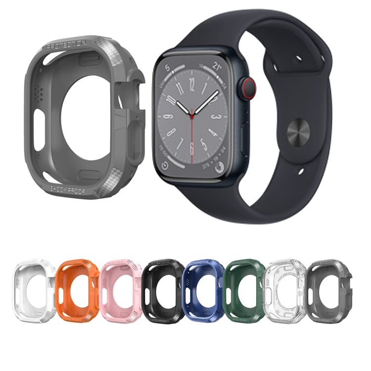 Custodia antiurto in fibra di carbonio per Apple Watch, Series 9 / 8 / 7 45mm, Series 8&7 41mm