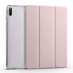 Custodia per tablet Smart Leather in TPU trasparente pieghevole a 3 pieghe, For Huawei MatePad 11 2021