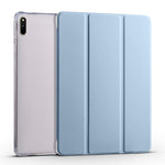 Custodia per tablet Smart Leather in TPU trasparente pieghevole a 3 pieghe, For Huawei MatePad 11 2021