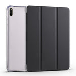 Custodia per tablet Smart Leather in TPU trasparente pieghevole a 3 pieghe, For Huawei MatePad 11 2021