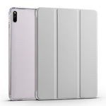 Custodia per tablet Smart Leather in TPU trasparente pieghevole a 3 pieghe, For Huawei MatePad 11 2021