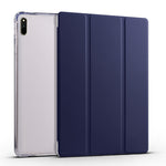 Custodia per tablet Smart Leather in TPU trasparente pieghevole a 3 pieghe, For Huawei MatePad 11 2021