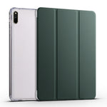 Custodia per tablet Smart Leather in TPU trasparente pieghevole a 3 pieghe, For Huawei MatePad 11 2021