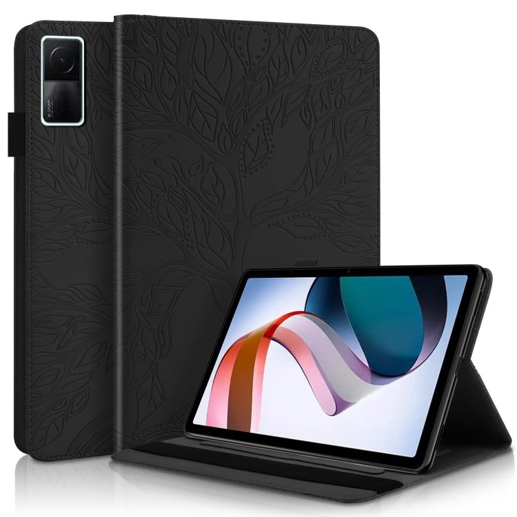 Custodia in pelle a ribalta orizzontale serie Life Tree con supporto, For iPad 2025 / 2022, For Xiaomi Redmi Pad 10.61, For Lenovo Tab P11 Pro Gen 2