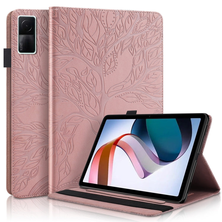 Custodia in pelle a ribalta orizzontale serie Life Tree con supporto, For iPad 2025 / 2022, For Xiaomi Redmi Pad 10.61, For Lenovo Tab P11 Pro Gen 2